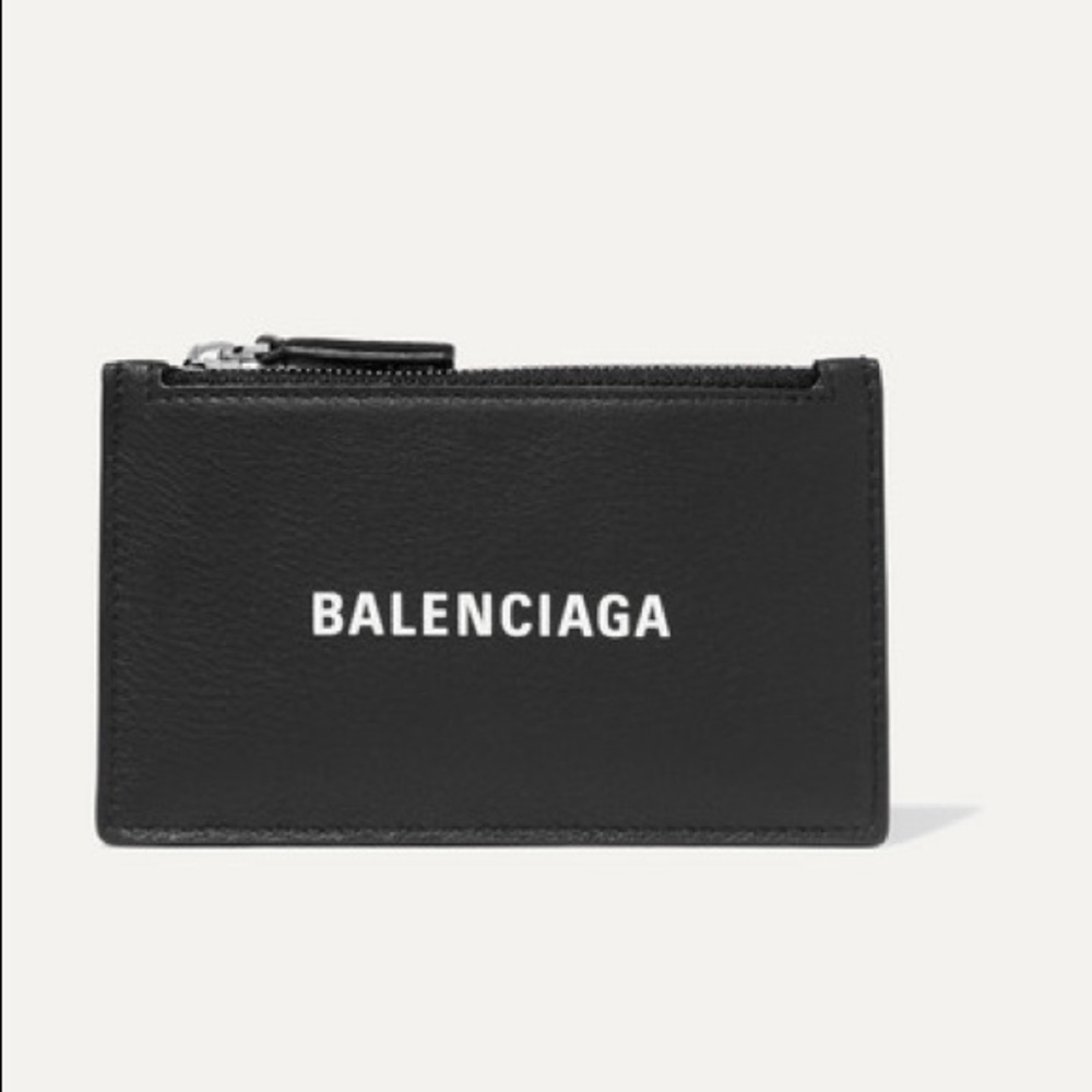 Balenciaga zipper card holder unisex